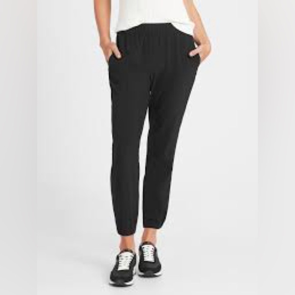 Banana Republic Performance Stretch Black Joggers